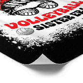 Poster In My Volleyball Sister Era Groovy Bleached Sis Ba (Coin)