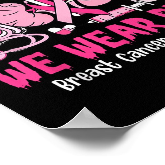 Poster In October We Wear Nk Breast Cancer Urology Nurse (Coin)