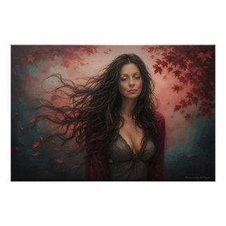 Poster In The Amber Hush Of Autumn's Breath