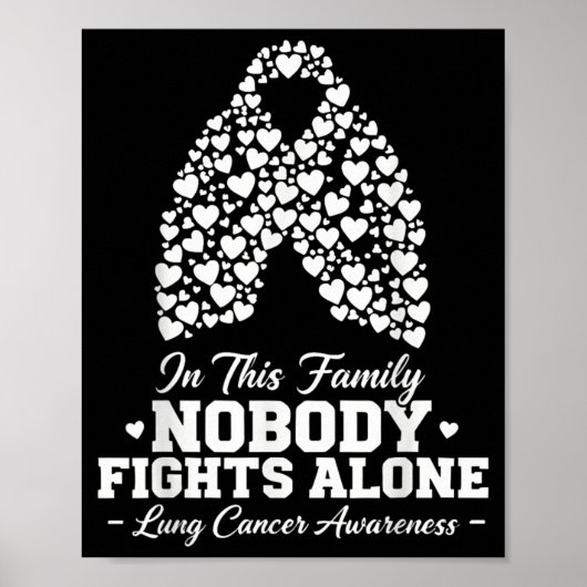 Poster In This Family Nobody Fights Alone Lung Cancer Shi (Devant)