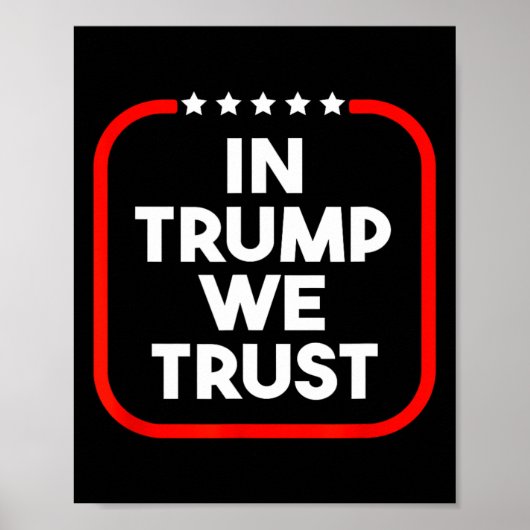 Poster In Trump We Trust Pro-trump 2024 Conservative Patr (Devant)