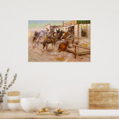 Poster In Without Knoking par Charles Marion Russell (Cuisine)