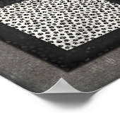 Poster in zwart-wit, kant en spiderweb (Hoek)