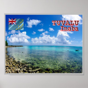 Poster Inaba - Tuvalu - Vue mer -