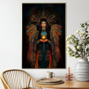Poster Inanna Déesse Sumérienne Art Nouveau Fantaisie