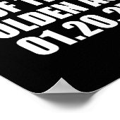 Poster Inauguration 2025 Président Trump âge d'or (Coin)