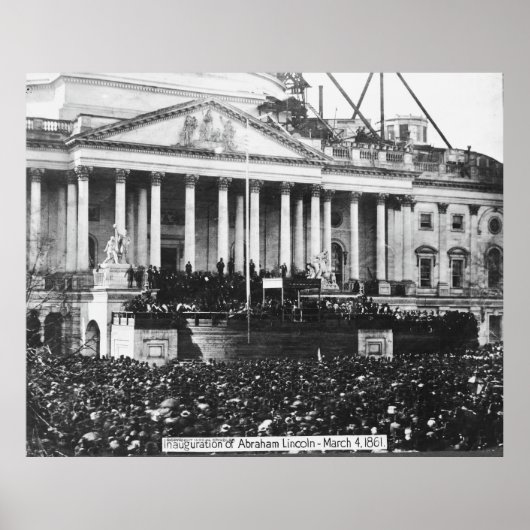 Poster Inauguration d'Abraham Lincoln Le 4 mars 1861 (Devant)