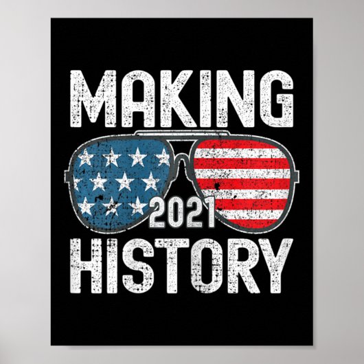 Poster Inauguration de l'histoire 2021 Biden Harris Sung (Devant)