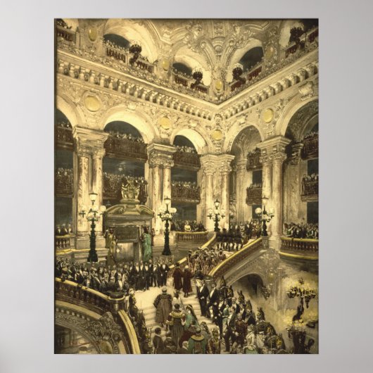 Poster Inauguration de l'Opéra à Paris, France (Devant)