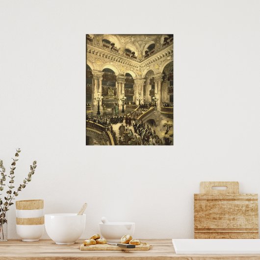 Poster Inauguration de l'Opéra à Paris, France (Cuisine)
