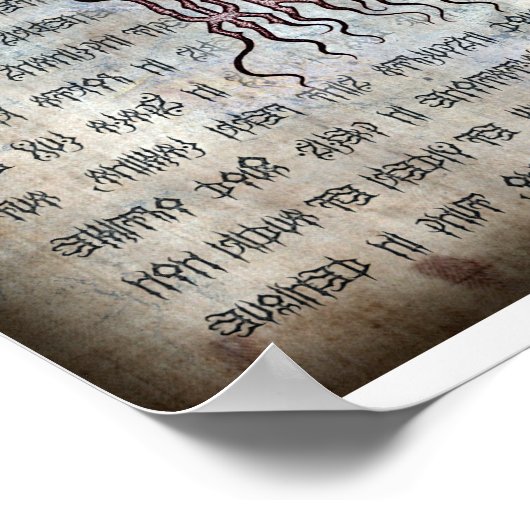 Poster Incantation des anciens 18x24 (Coin)