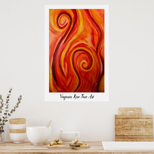 Poster Incendie (Cuisine)