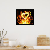Poster Incendie cardiaque (Cuisine)