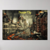 Incendie de la ville en catastrophe