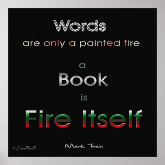 Poster Incendie de livre (Devant)