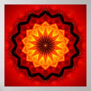 Poster Incendie de Mandala