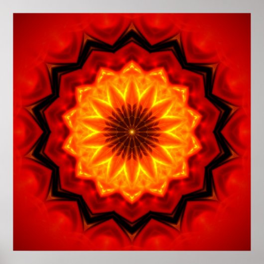 Poster Incendie de Mandala (Devant)