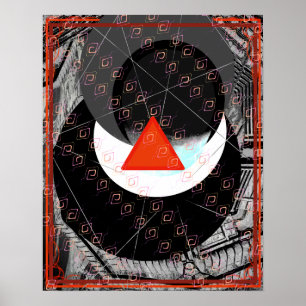 Poster Incendie élémentaire dans l'eau aide de méditation