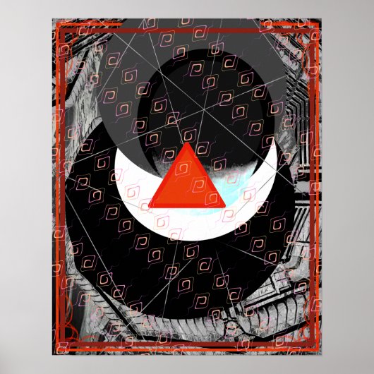 Poster Incendie élémentaire dans l'eau aide de méditation (Devant)