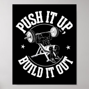 Poster Incline Banc Presse Bodybuilding Fitness Workout G