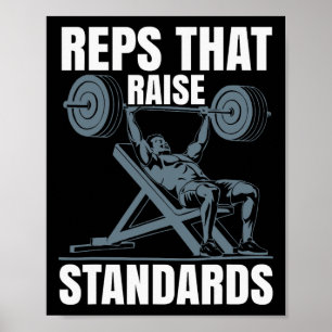 Poster Incline Banc Presse Bodybuilding Fitness Workout G