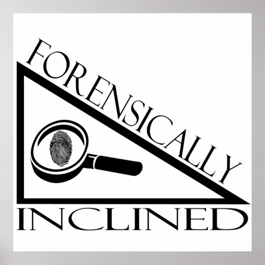Poster Incliné Forensiquement (Devant)