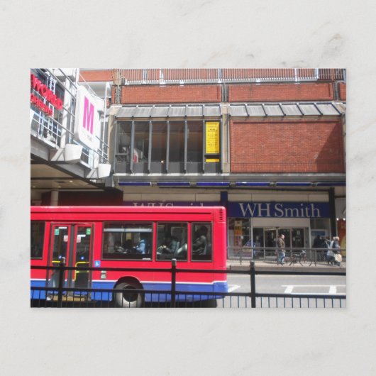 Poster inclusief Red London Bus Briefkaart (Voorkant)