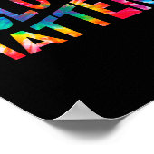 Poster Inclusion S Tie Dye Enseignante de l'enseignement  (Coin)
