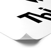 Poster Incognito Mustache & Lunettes (Coin)