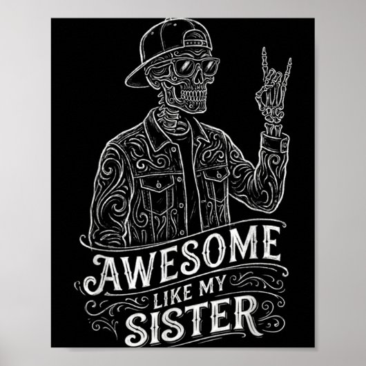 Poster Incroyable comme mon squelette de sœur Drôle de sœ (Devant)
