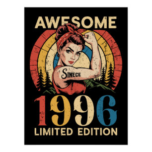 Poster Incroyable depuis 1996 Rétro 30e anniversaire des