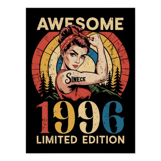 Poster Incroyable depuis 1996 Rétro 30e anniversaire des (Devant)