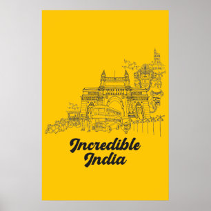 Poster Incroyable Inde