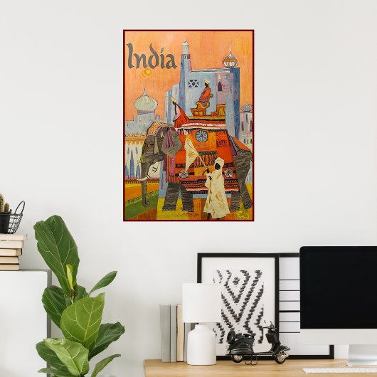 Poster Inde (Bureau à domicile)