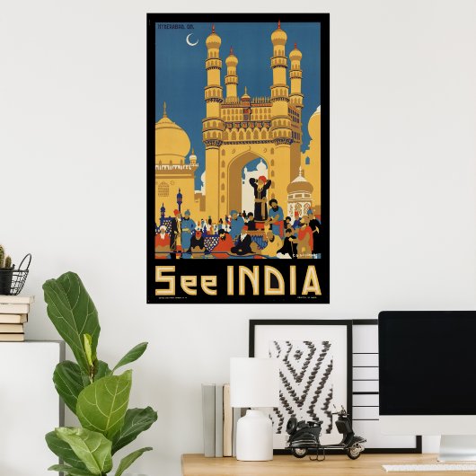 Poster Inde (Bureau à domicile)