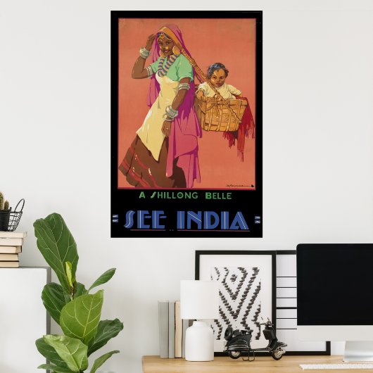 Poster Inde (Bureau à domicile)
