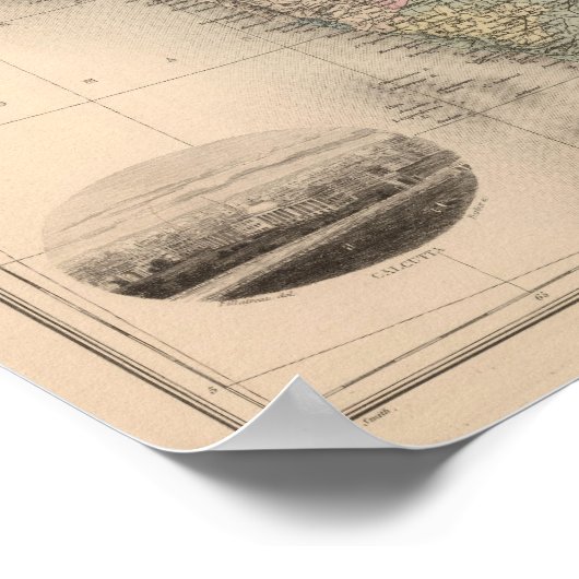 Poster Inde Asie centrale (Coin)