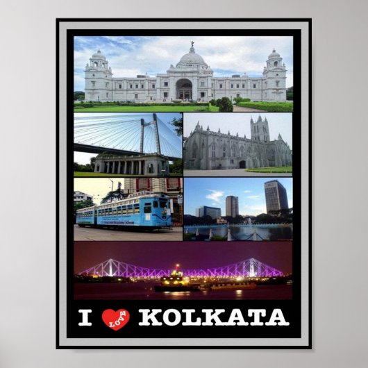 Poster Inde - Calcutta - Mosaïque - (Devant)