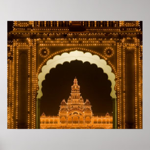 Poster INDE, Karnataka, Mysore : Palais du Majaraja (b. 3