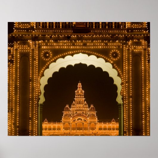 Poster INDE, Karnataka, Mysore : Palais du Majaraja (b. 3 (Devant)
