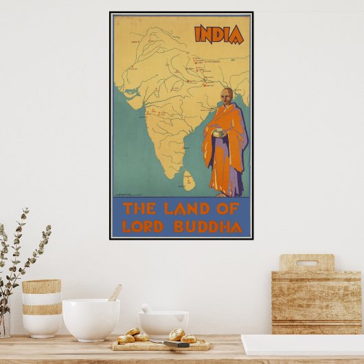 Poster Inde Le pays du Seigneur Bouddha (Cuisine)