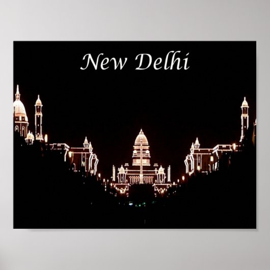Poster Inde - New Delhi - Rashtrapati Bhavan - (Devant)