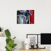 Poster Inde, Rajasthan, Jaipur. Le fort d'Amber. (Bureau à domicile)