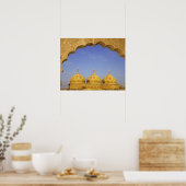 Poster Inde, Rajasthan, Jaisalmer. Dômes en grès (Cuisine)
