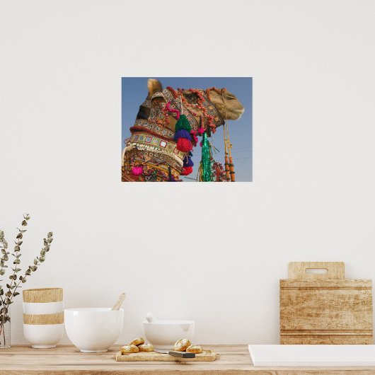 Poster INDE, Rajasthan, Pushkar : PUSHKAR CAMEL FAIR, (Cuisine)