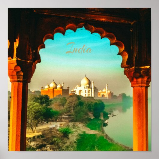 Poster Inde Taj Mahal (Devant)