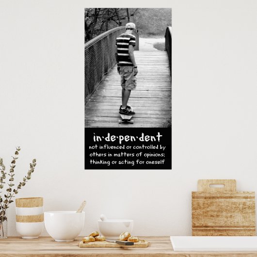 Poster Indépendance à long terme (Cuisine)