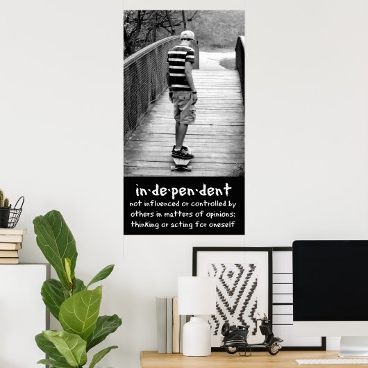 Poster Indépendance à long terme (Bureau à domicile)