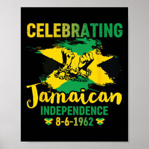 Poster Indépendance de la Jamaïque 8-6-1962 Fière Jamaïqu