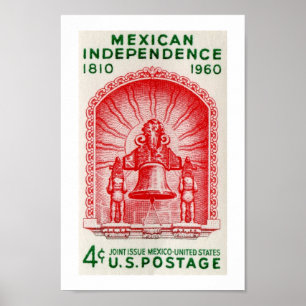 Poster Indépendance mexicaine de 1810 à 1960